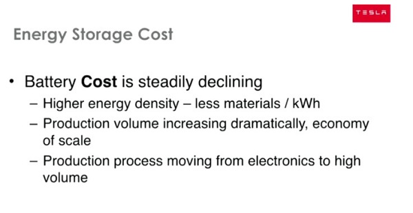 特斯拉 Model 3 电池能量密度提升 30 %