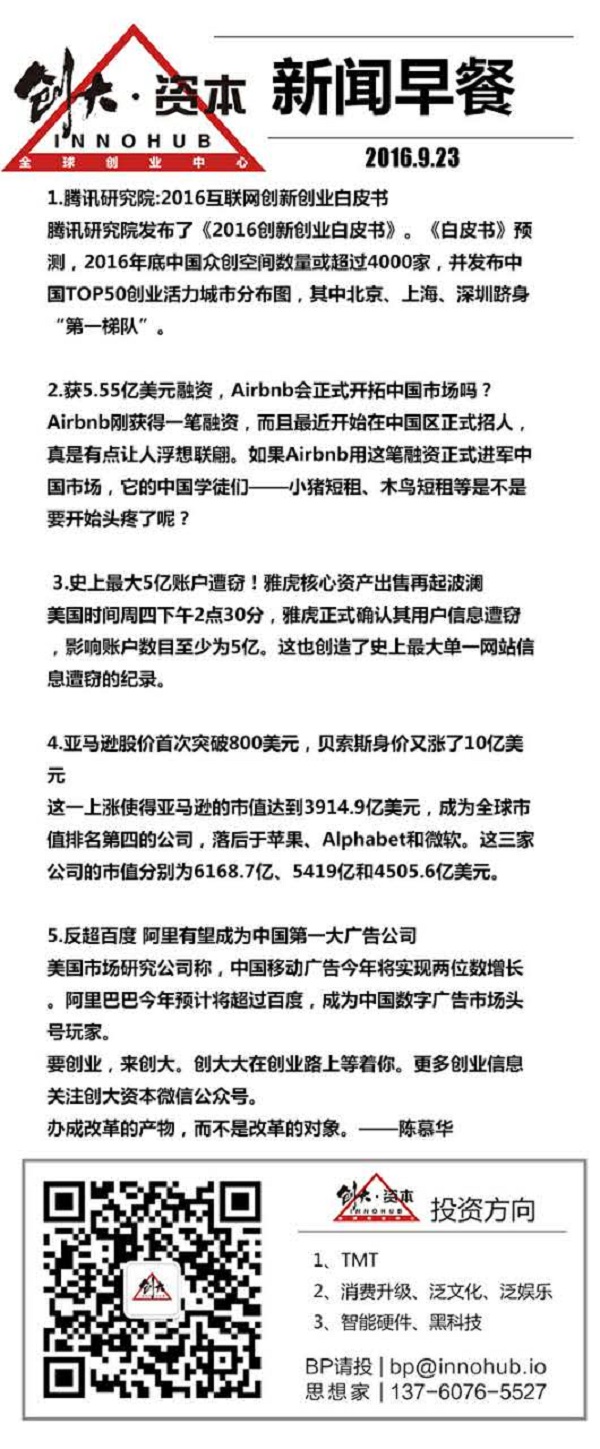 9 月 23 日新闻早餐