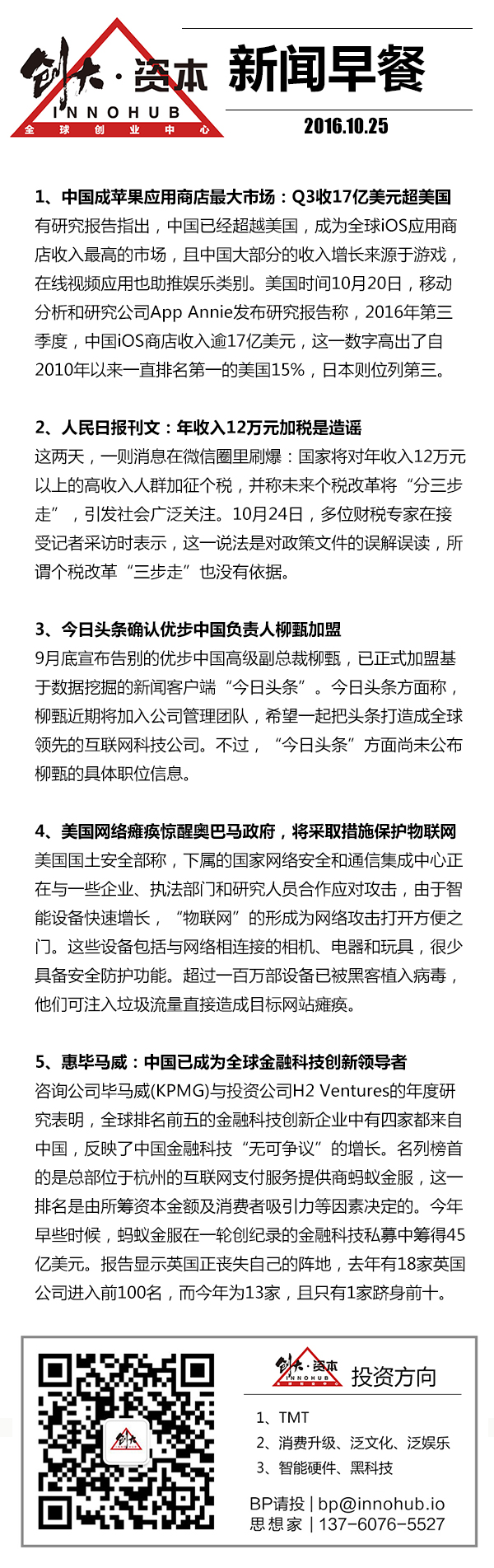 10 月 25 日新闻资讯